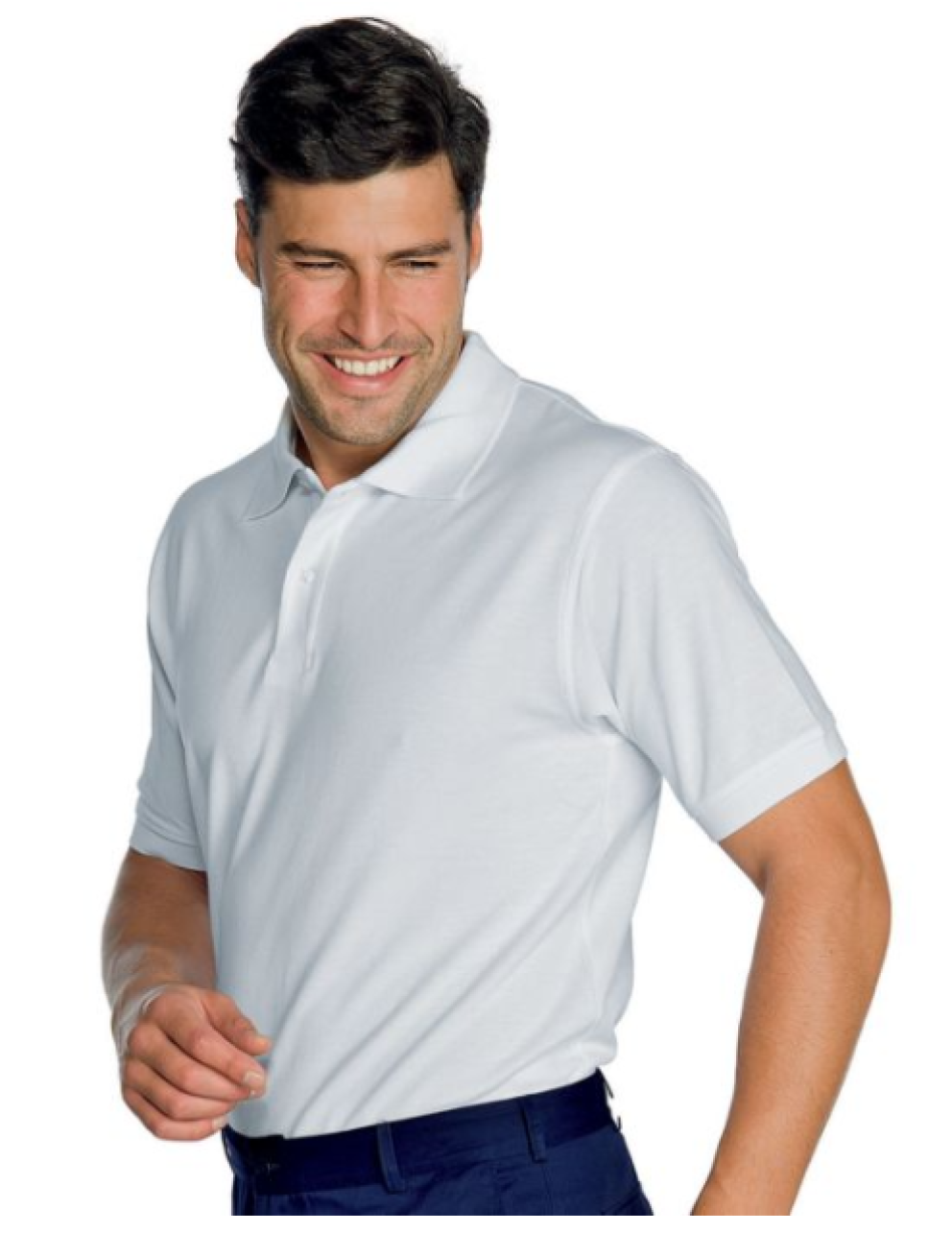 Polo manica corta (bianca, blue, nera) con 1 ricamo (S,M,XL,XXL)}